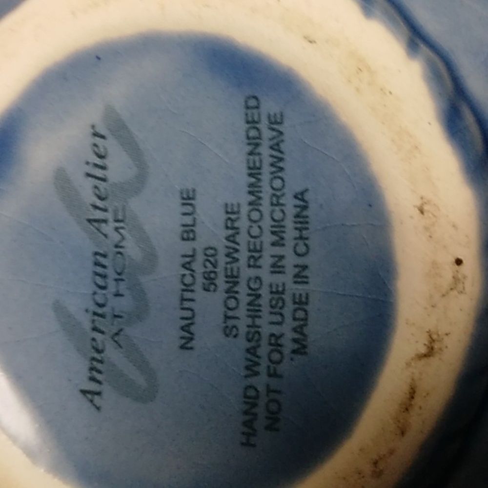 American Antelier Nautical Blue stoneware - Picture 6 of 7